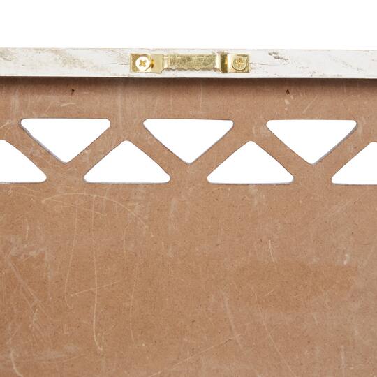 Set of 2 Beige Wood Farmhouse Sign Wall Decor